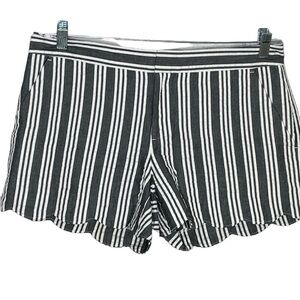 Club Monaco striped scalloped edge shorts, 6